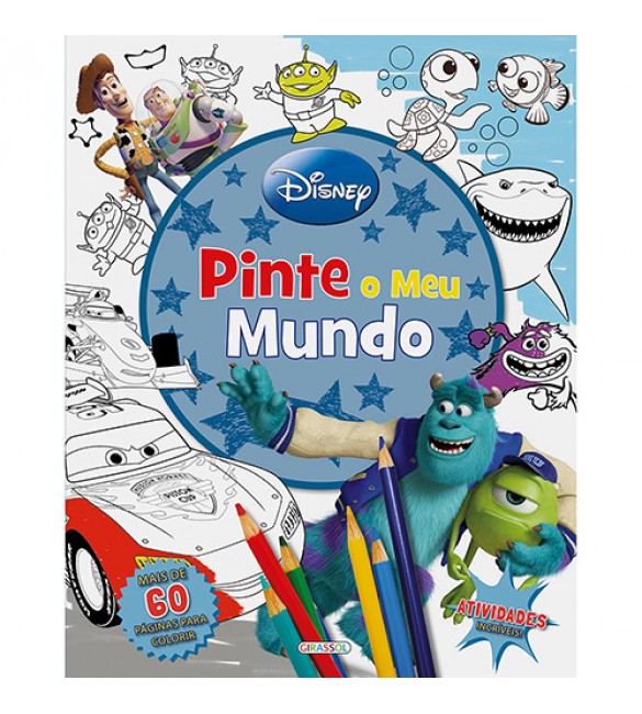 Livro para Colorir Pinte o Meu Mundo Disney - E.Girassol